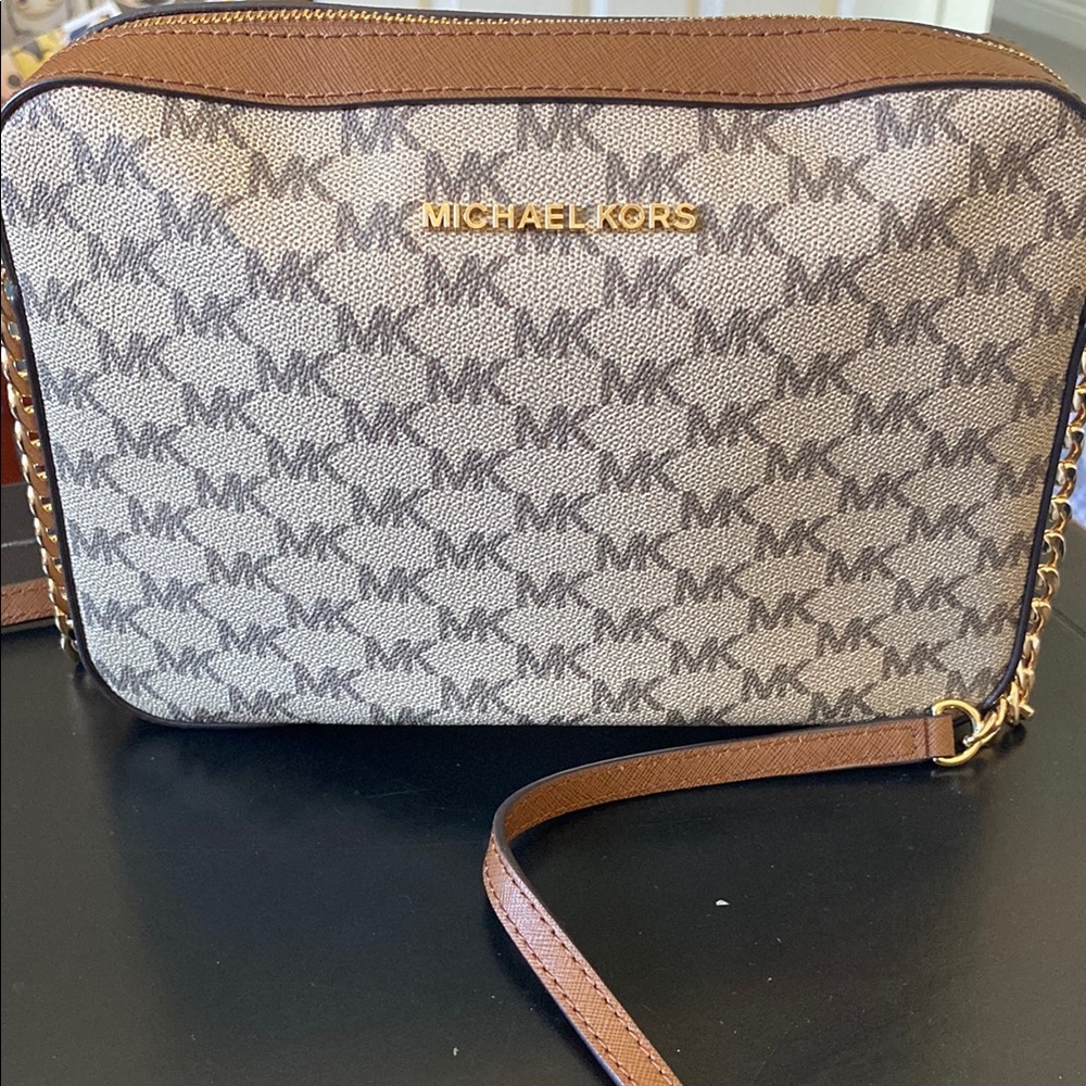 Michael Kors Brown and Tan Women's Bag